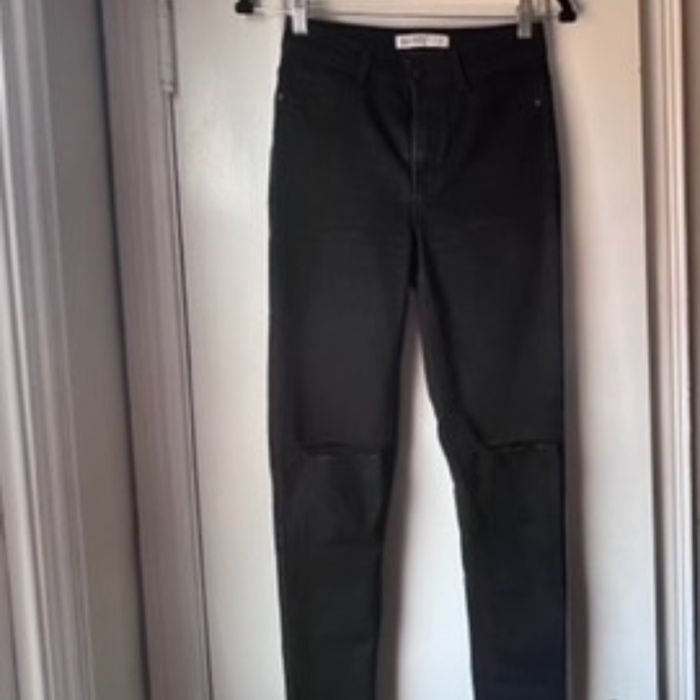 Zara High Waist Black Skinny Jean